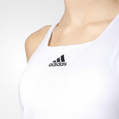 Adidas Womens Roland Garros On-Court Dress - White/Green - main image