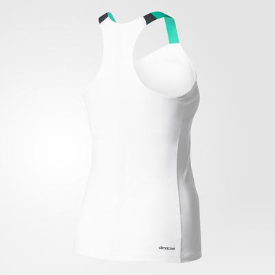Adidas Womens Roland Garros Tank Top - White/Green - main image