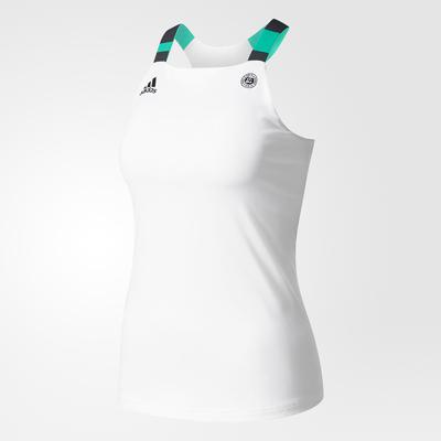 Adidas Womens Roland Garros Tank Top - White/Green - main image