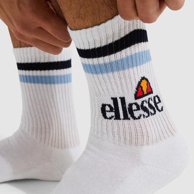 Ellesse Pullo Socks (3 Pairs) - White/Navy