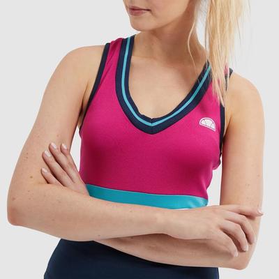 Ellesse Womens Harmony Vest Top - Pink/Navy - main image