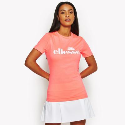 Ellesse Womens Camicia T-Shirt - Neon Coral