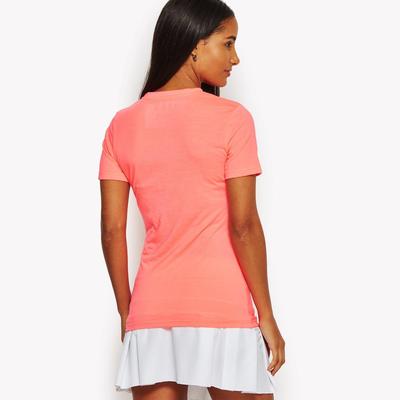 Ellesse Womens Camicia T-Shirt - Neon Coral - main image