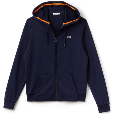 Lacoste Sport Womens Zippered Hoodie - Navy Blue/Apricot - main image