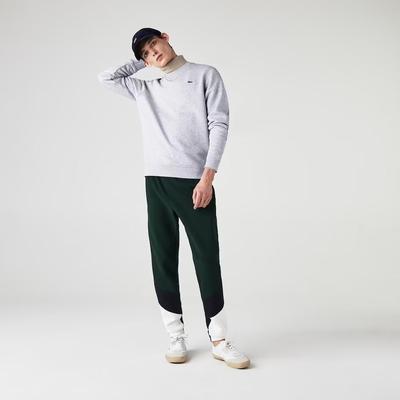 Lacoste Mens Fleece Sweatshirt - Light Grey