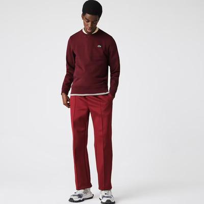 Lacoste Mens Fleece Sweatshirt - Bordeaux