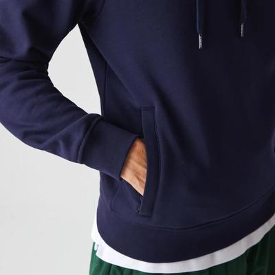 Lacoste Mens Sport Fleece Hoodie - Navy Blue - main image