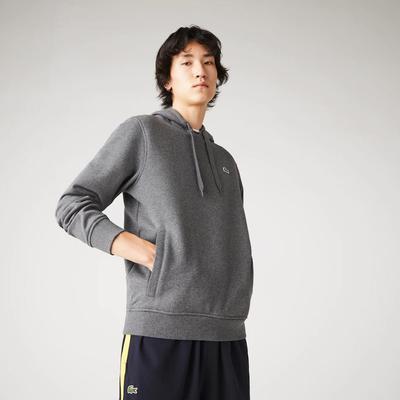 Lacoste Mens Sport Fleece Hoodie - Dark Grey - main image