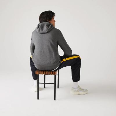 Lacoste Mens Sport Fleece Hoodie - Dark Grey - main image