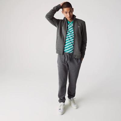 Lacoste Mens Sport Fleece Zippered Sweatshirt - Dark Grey - main image
