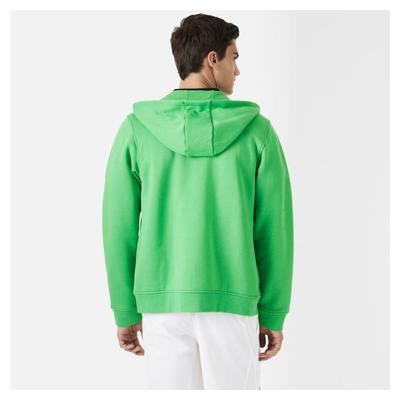 Lacoste Mens Zipped Hooded Fleece SweatShirt - Green - main image