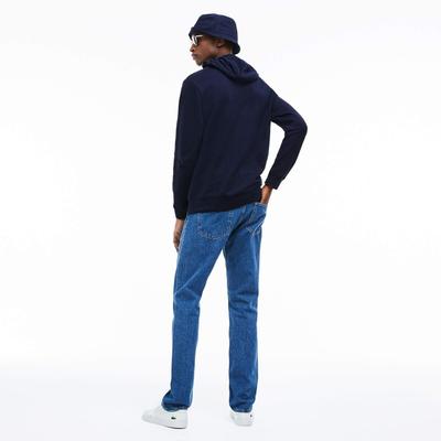 Lacoste Mens Croc Graphic Hoodie - Navy Blue - main image