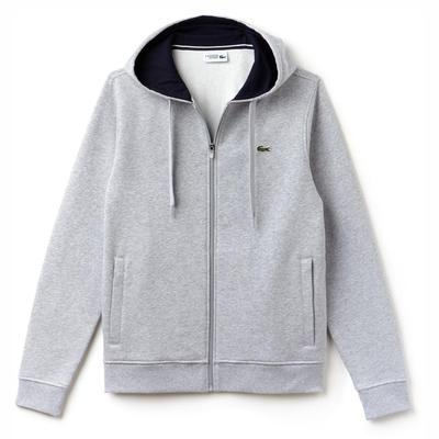 Lacoste Sport Mens Hooded Sweatshirt - Silver Chine - main image