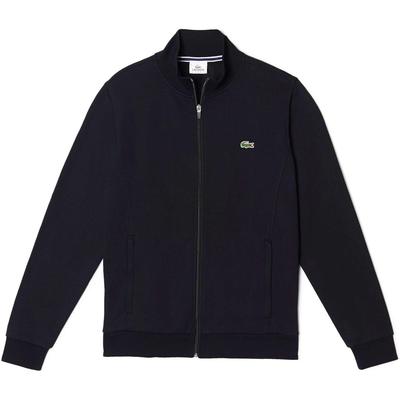 Lacoste Mens Zippered Fleece Sweatshirt - Black - main image