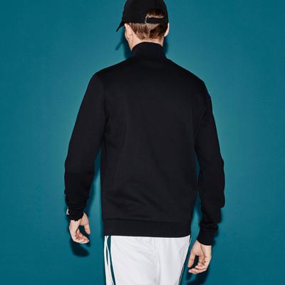 Lacoste Mens Zippered Fleece Sweatshirt - Black - main image