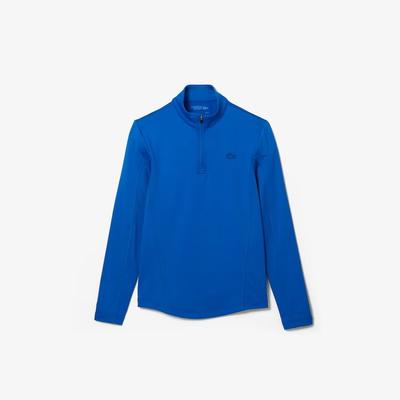 Lacoste Mens Sport High Neck Zip Fleece Sweatshirt - Blue