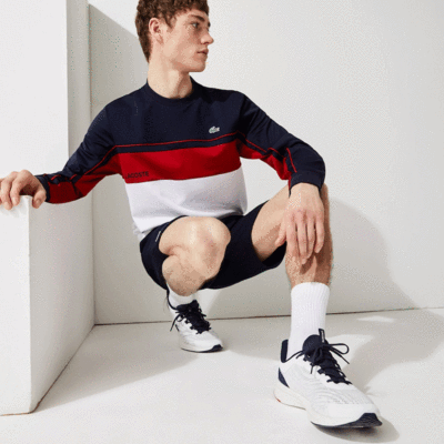 Lacoste Mens Sport Sweatshirt - Red/Navy/White - main image