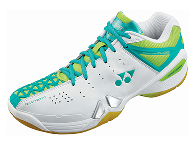 Yonex SHB 01LX Womens Badminton Shoes - White/Lime Green - main image