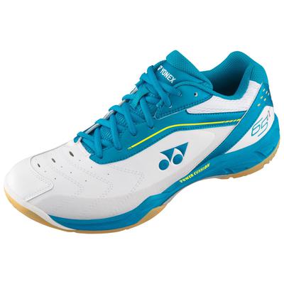 Yonex Mens Power Cushion 65A Badminton Shoes - Sky Blue/White