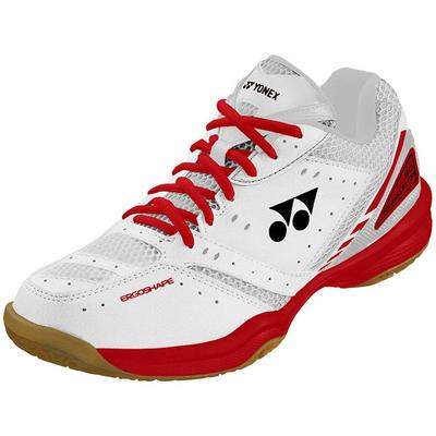 Yonex Mens Power Cushion 30 Badminton Shoes - White/Red - main image