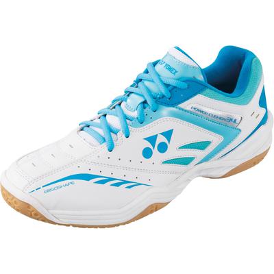 Yonex Womens Power Cushion 34 Badminton Shoes - White/Blue - main image
