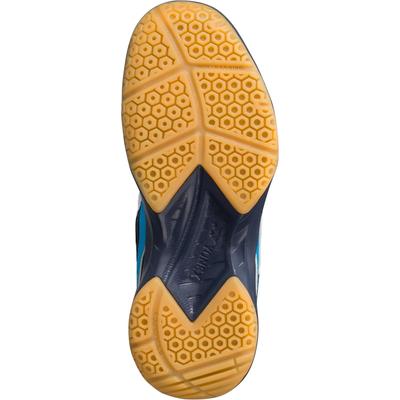 Yonex Kids Power Cushion SHB 35 Badminton Shoes - White/Blue - main image