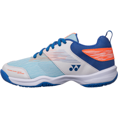 Yonex Mens SHB Power Cushion 37 Wide Badminton Shoes - White/Blue - main image