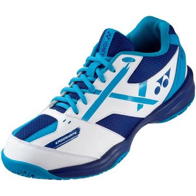 Yonex Unisex Power Cushion 39 Badminton Shoes - White / Blue - main image