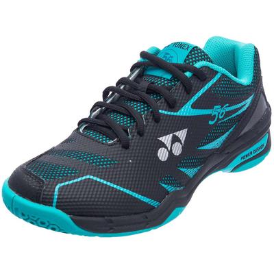 Yonex Mens Power Cushion 56 Badminton Shoes - Black/Mint - main image