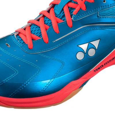 Yonex Mens Power Cushion 65 Wide Fit Badminton Shoes - Blue/Red - main image