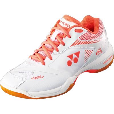 Yonex Womens Power Cushion 65 X2 Badminton Shoes - White/Orange