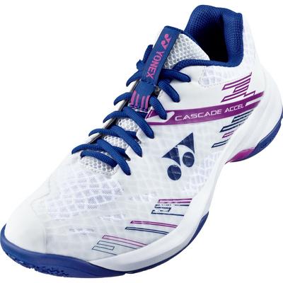 Yonex Mens Cascade Accel Wide Badminton Shoes - White/Purple - main image