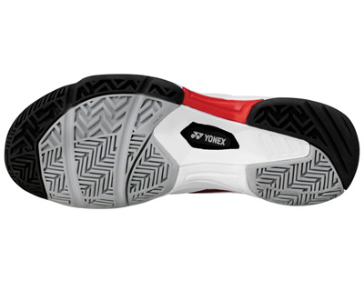 Yonex Mens SHT 108 EX Tennis Shoes - White/Red - main image