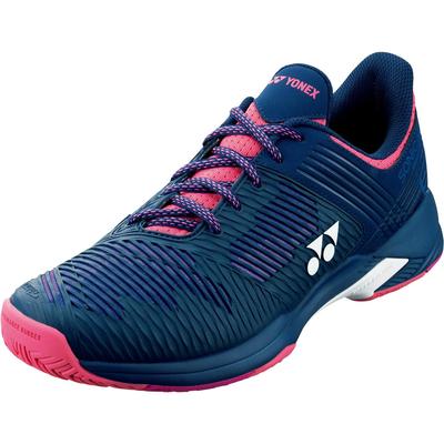 Yonex Womens Sonicage 2 Tennis Shoes - Navy/Pink - main image