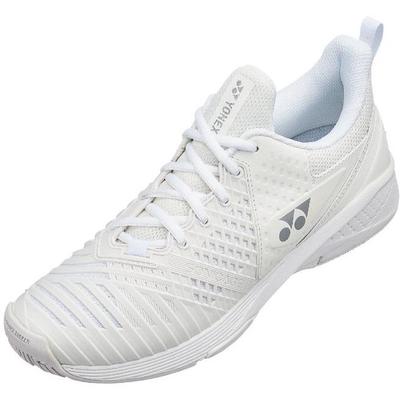 Yonex Womens Sonicage 3 Tennis Shoes - White/Silver
