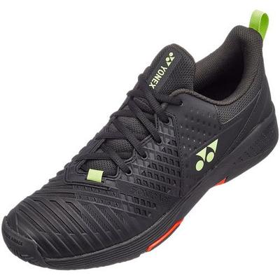 Yonex Mens Sonicage 3 Tennis Shoes - Black/Lime - main image