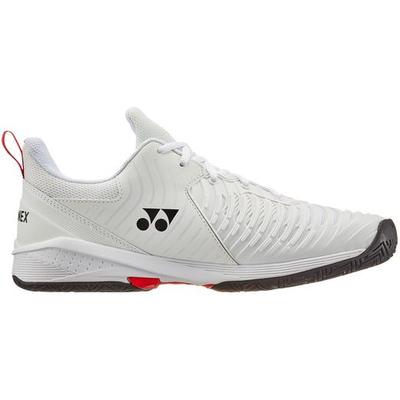 Yonex Mens Sonicage 3 Tennis Shoes - White/Red - main image