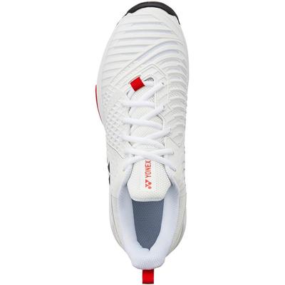 Yonex Mens Sonicage 3 Tennis Shoes - White/Red