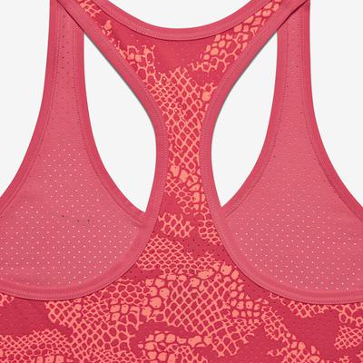 Nike Womens Slam Printed Breathe Tank Top - Ember Glow/White - main image