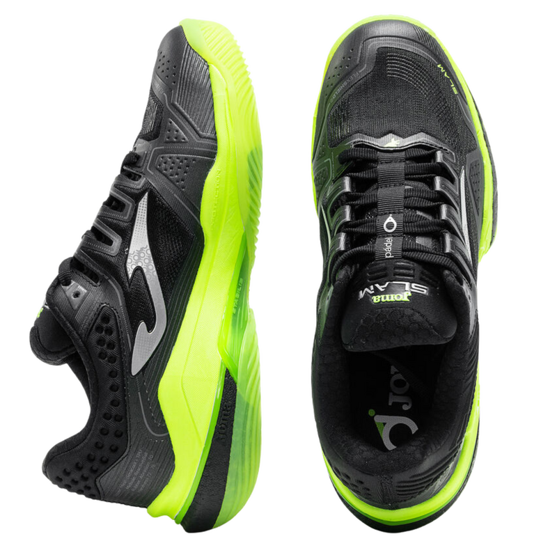 Joma Mens Slam 26 Padel Shoes - Black/Green - main image