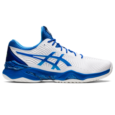 Asics Mens Court FF Novak Tennis Shoes - White/Tuna Blue - main image