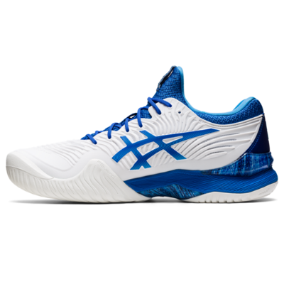 Asics Mens Court FF Novak Tennis Shoes - White/Tuna Blue - main image