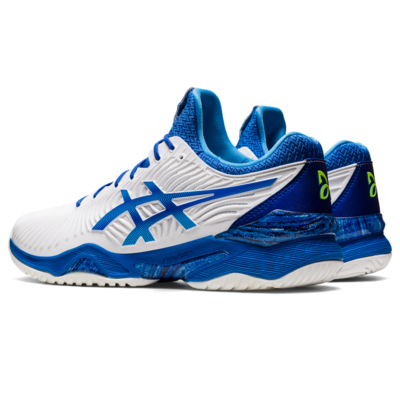 Asics Mens Court FF Novak Tennis Shoes - White/Tuna Blue - main image