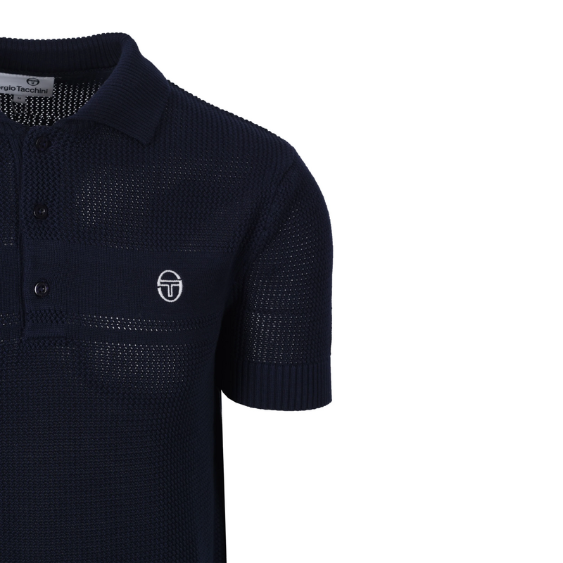 Sergio Tacchini Mens Sabino Knit Polo - Maritime Blue - main image