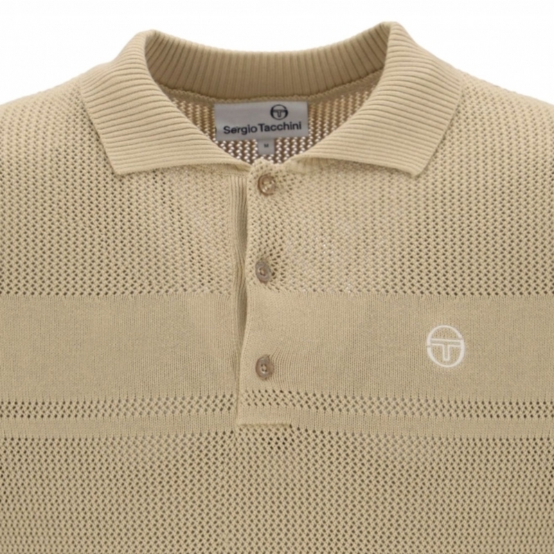 Sergio Tacchini Mens Sabino Knit Polo - Desert - main image