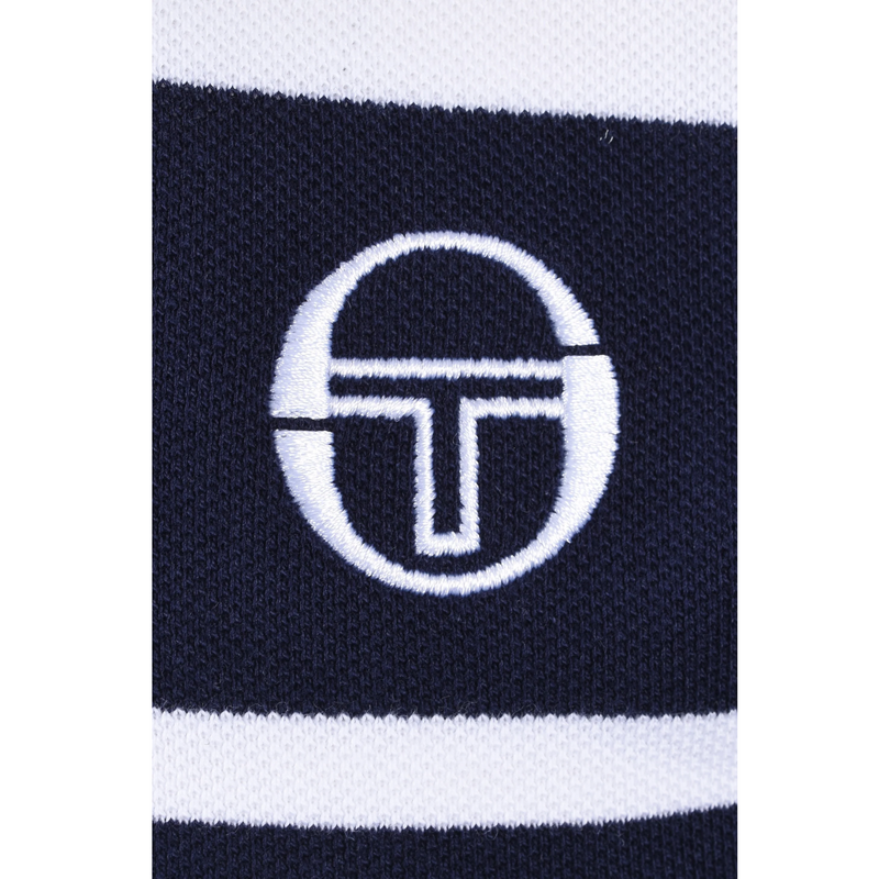 Sergio Tacchini Men Youngline Polo - White/Maritime Blue - main image