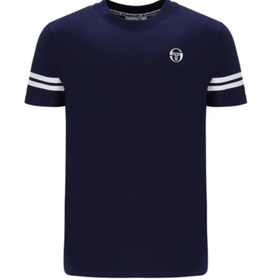 Sergio Tacchini Mens Grello Crew Neck - MaritimeBlue/White - main image