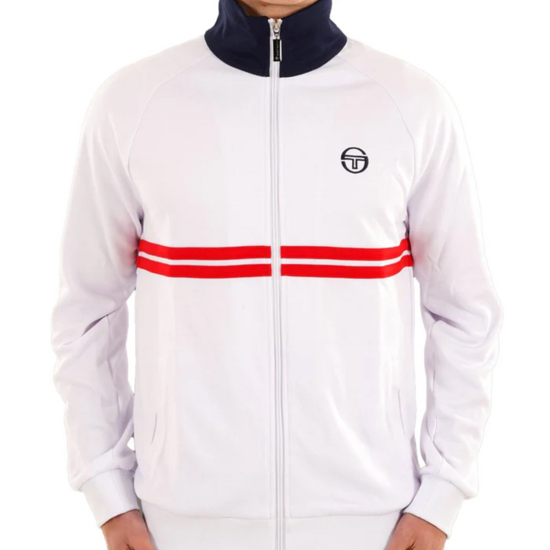 Sergio Tacchini Mens Dallas Track Top - White/Maritime Blue/Adrenaline Rush - main image