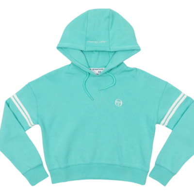 Sergio Tacchini Womens Filomena Cropped Hoodie - Pool Blue - main image