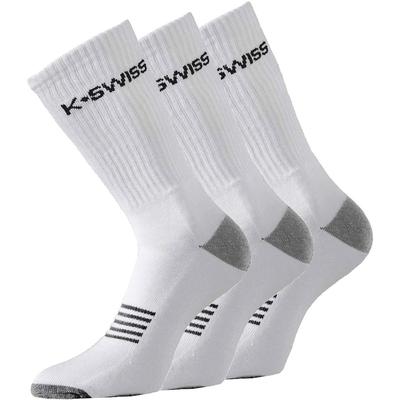 K-Swiss Mens Sport Socks (3 Pairs) - White/Black/Grey - main image